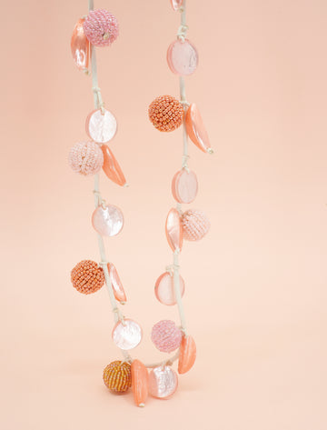COLLAR EMERALD ROSADO