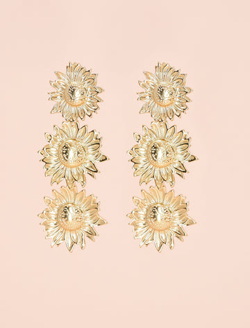 PENDIENTES GIRASOL