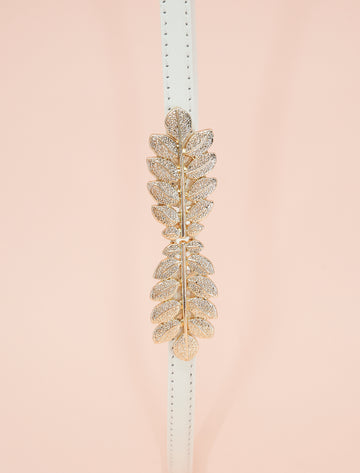 CHIC WHITE EXTENDABLE BELT