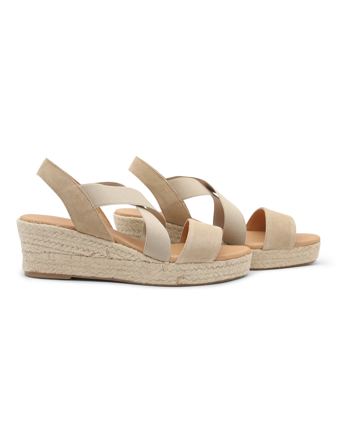 Alpargata de cuna con tiras elásticas comodidad nude Nuria Cobo