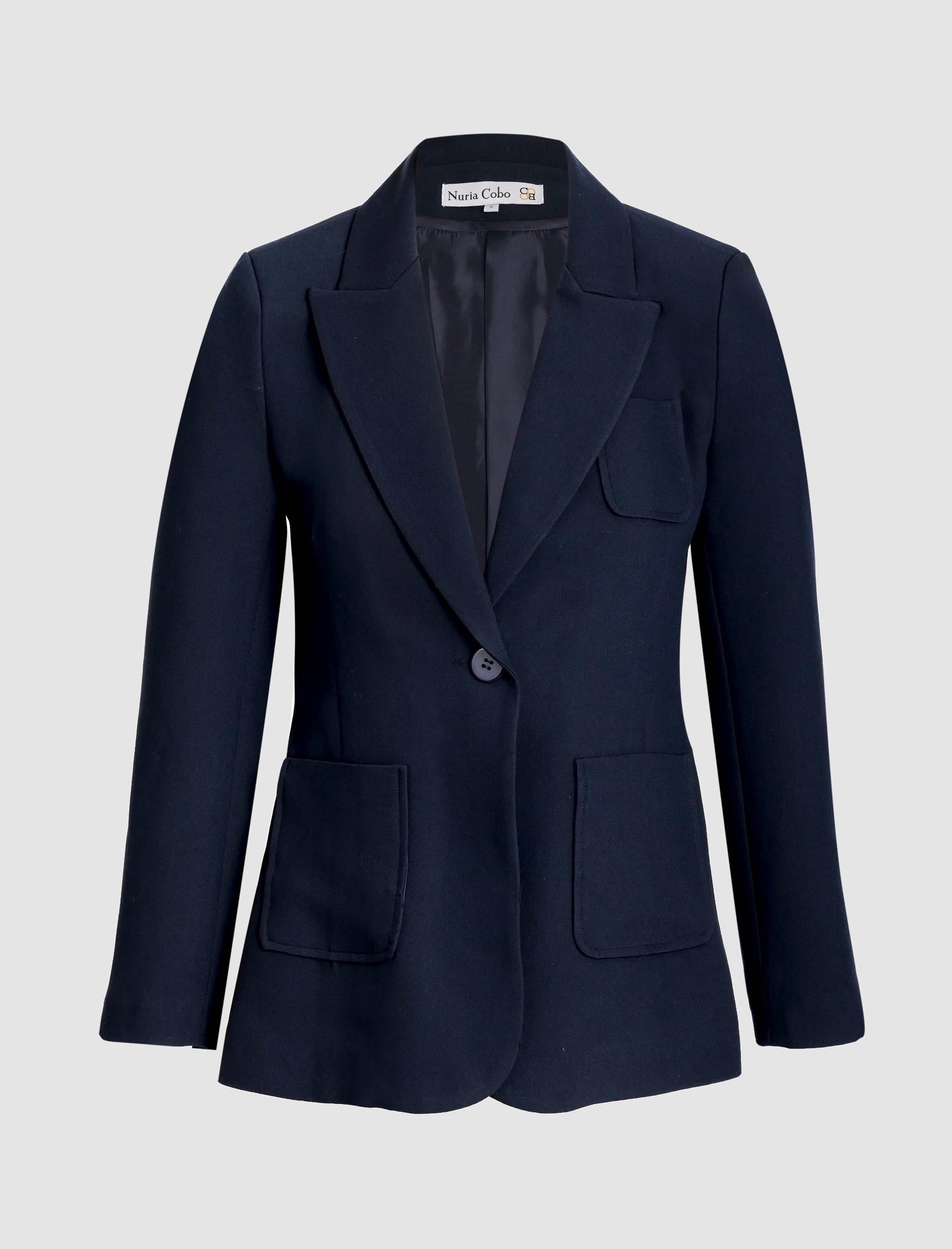 Chaqueta slim chic marino