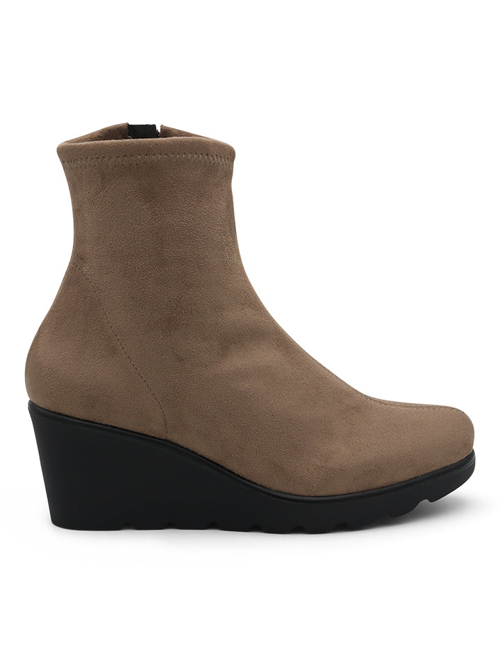 black suede ankle boots