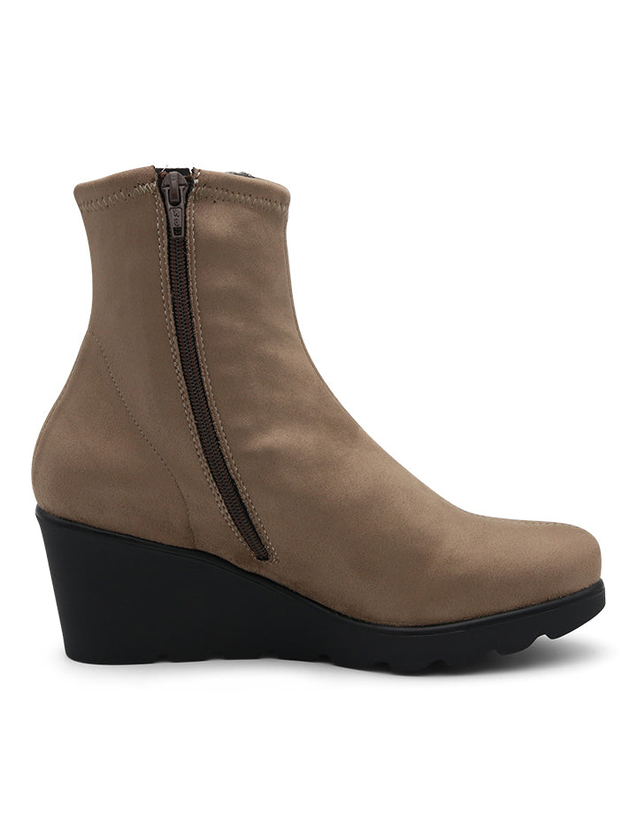 black suede ankle boots