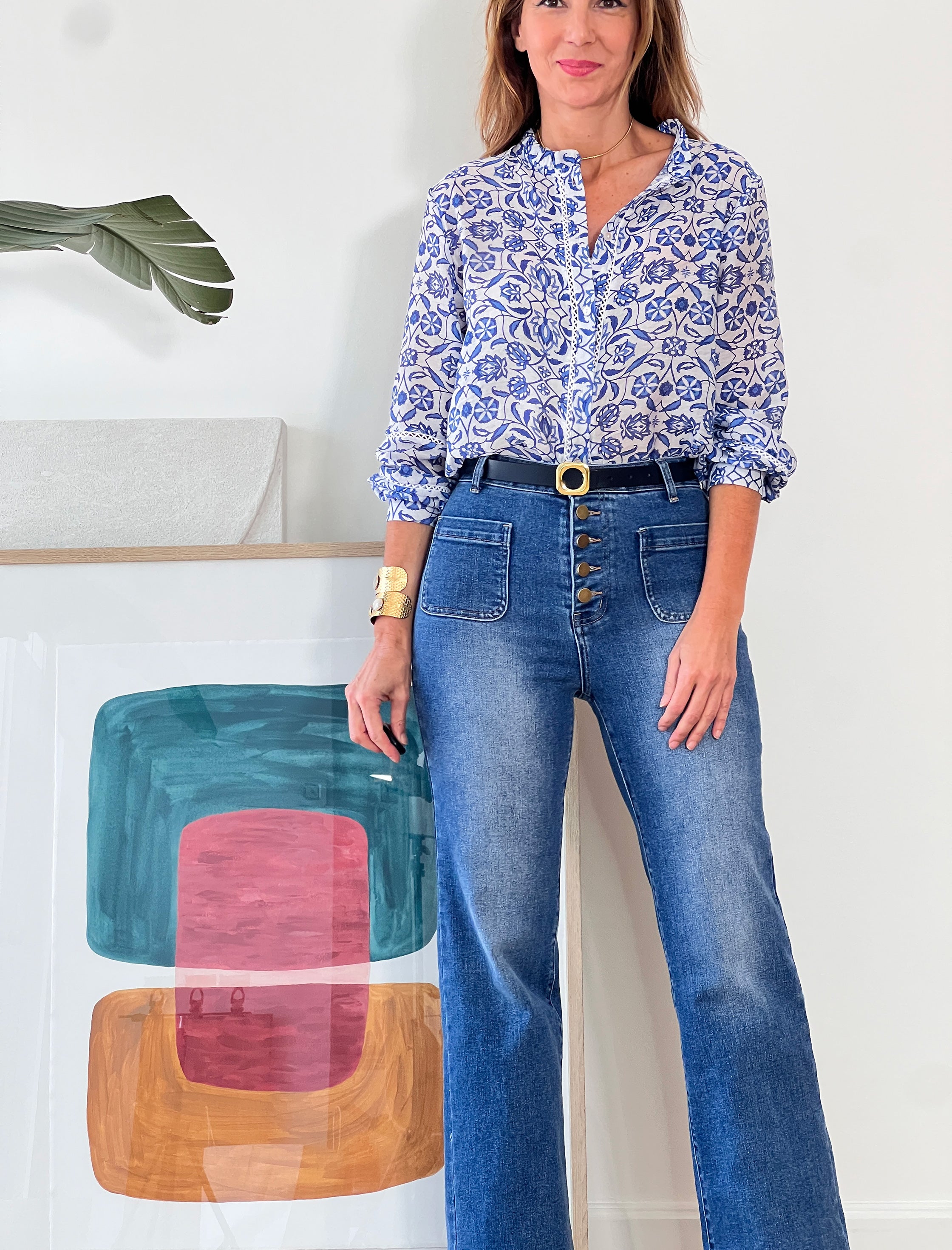 Jeans más bolsillos denim