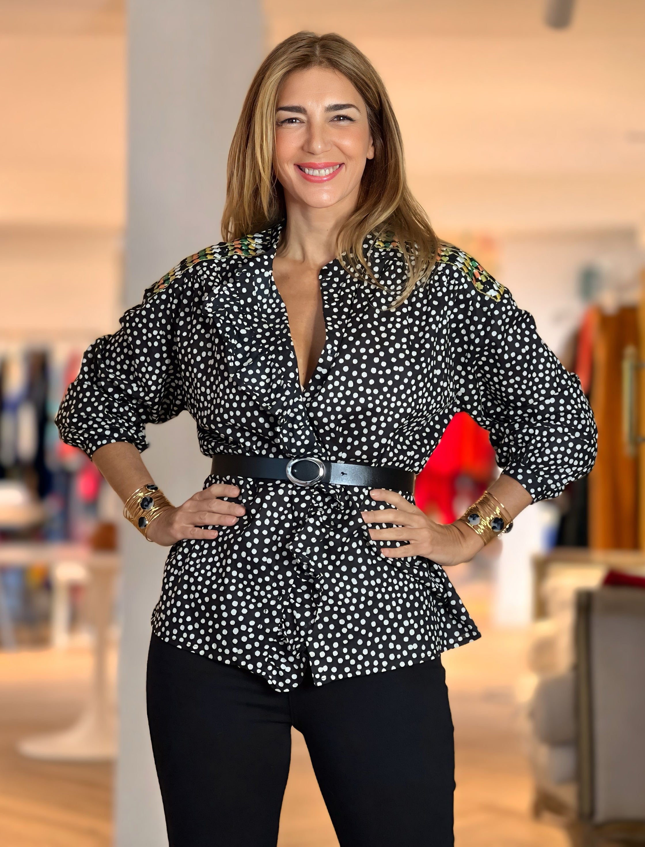 Camisa lunar bordada