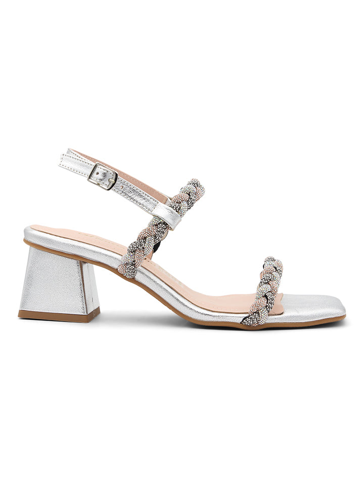 Silver Sapphires Sandal