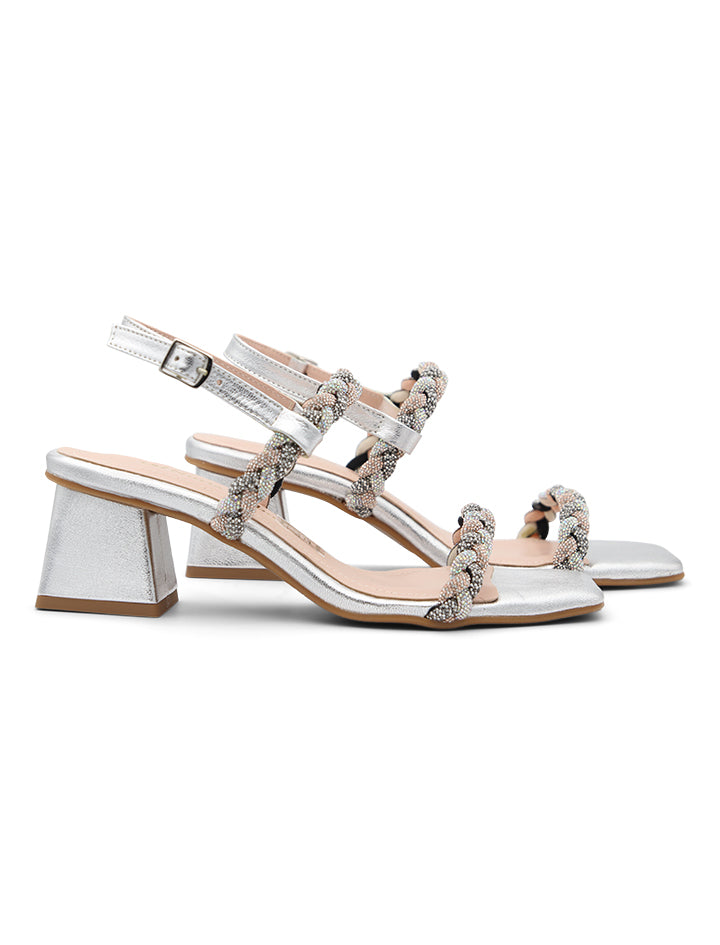 Silver Sapphires Sandal