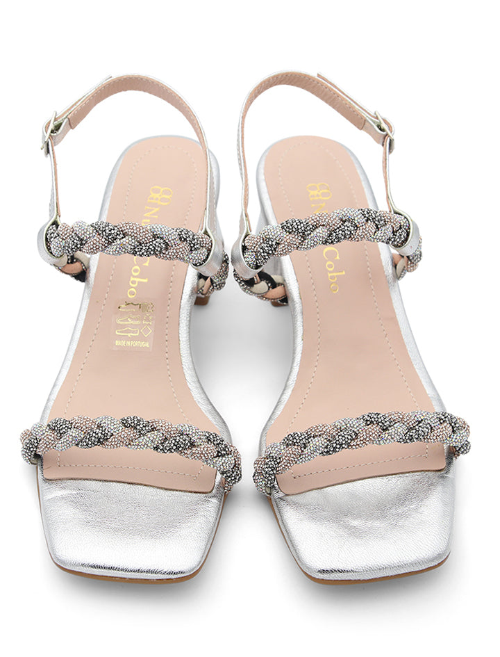 Silver Sapphires Sandal