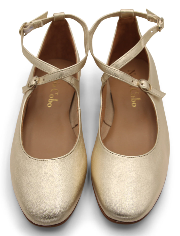 Bailarina Paris chic oro