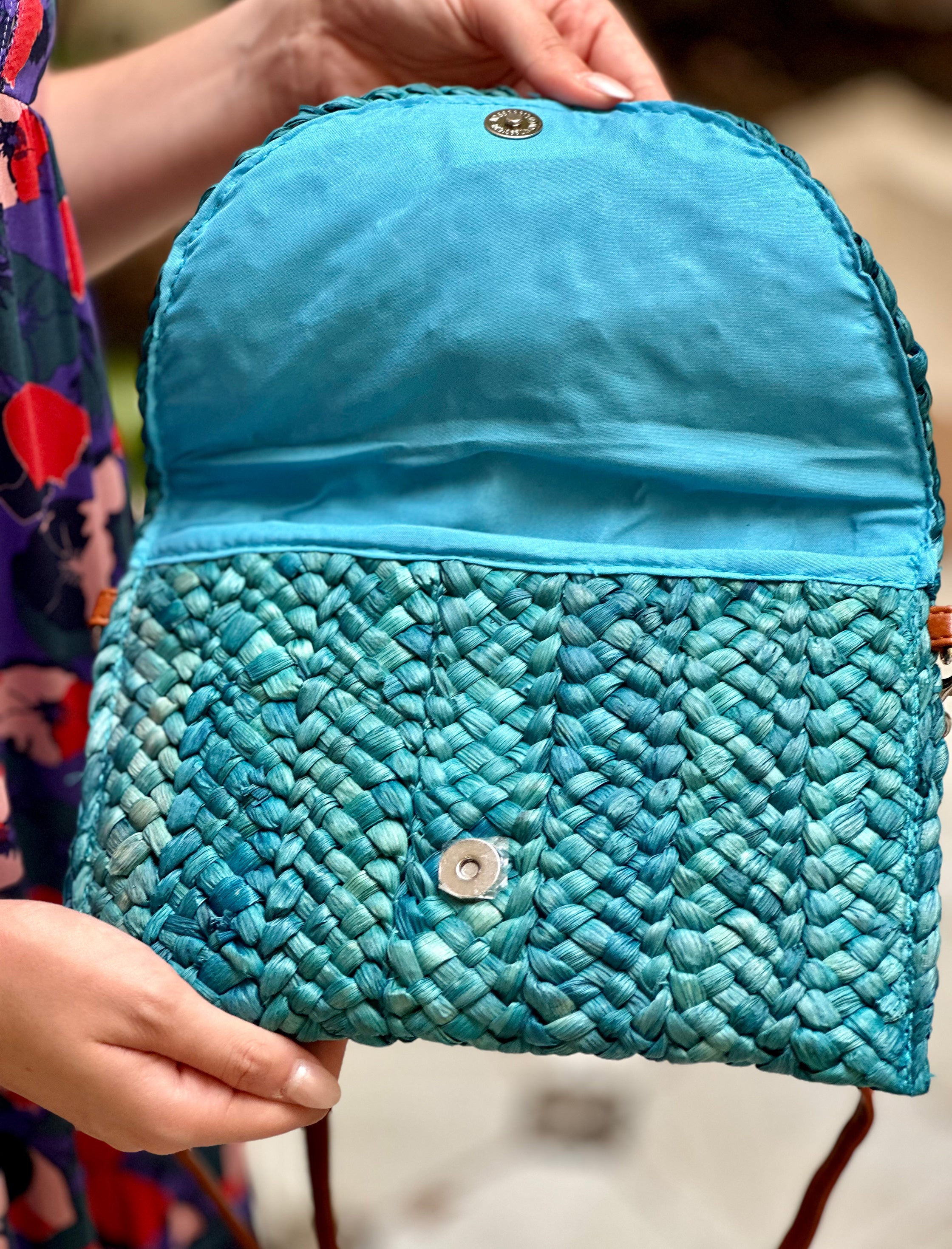 Cartera natural ideal azul