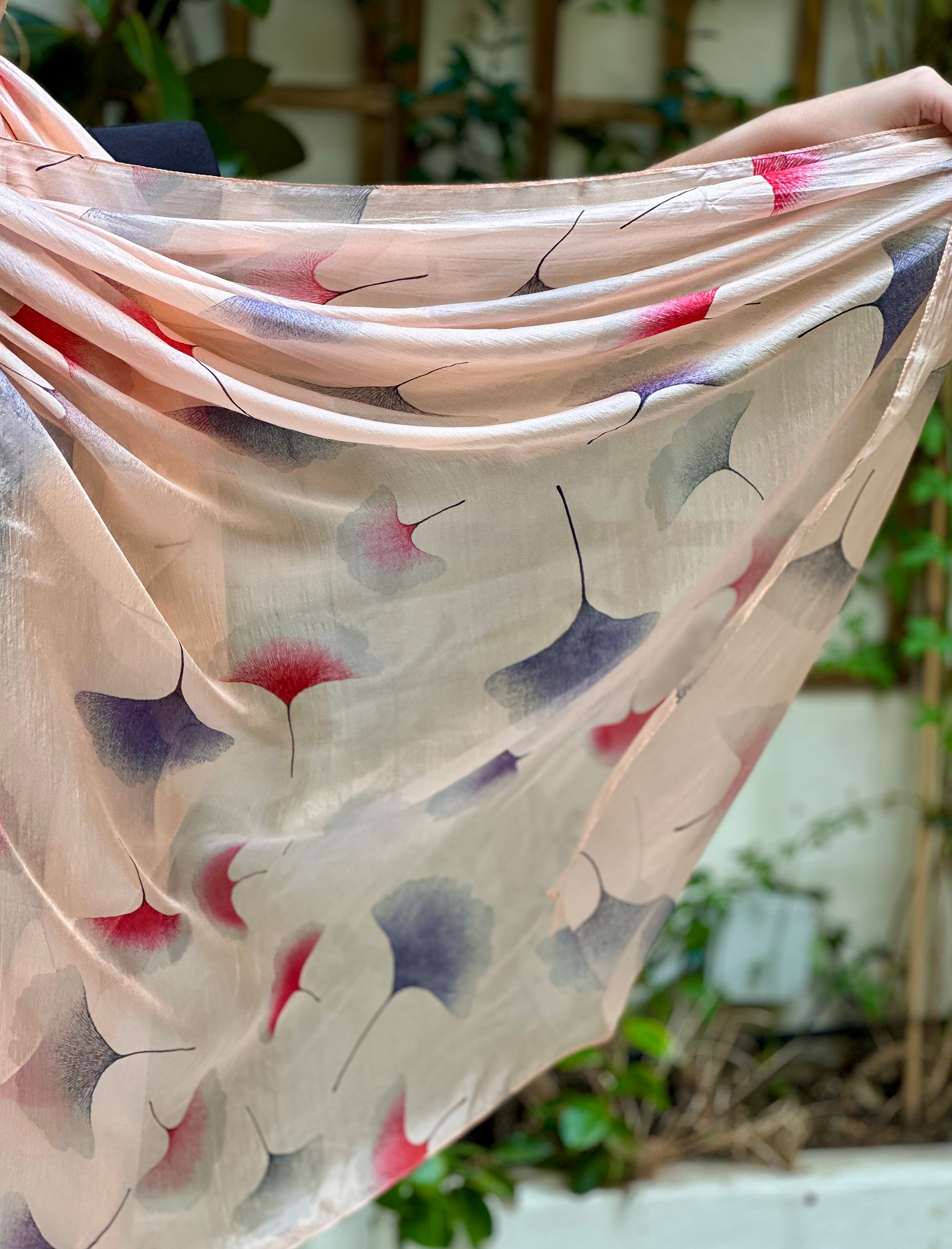 LOTTO FLOWER SILK SCARF