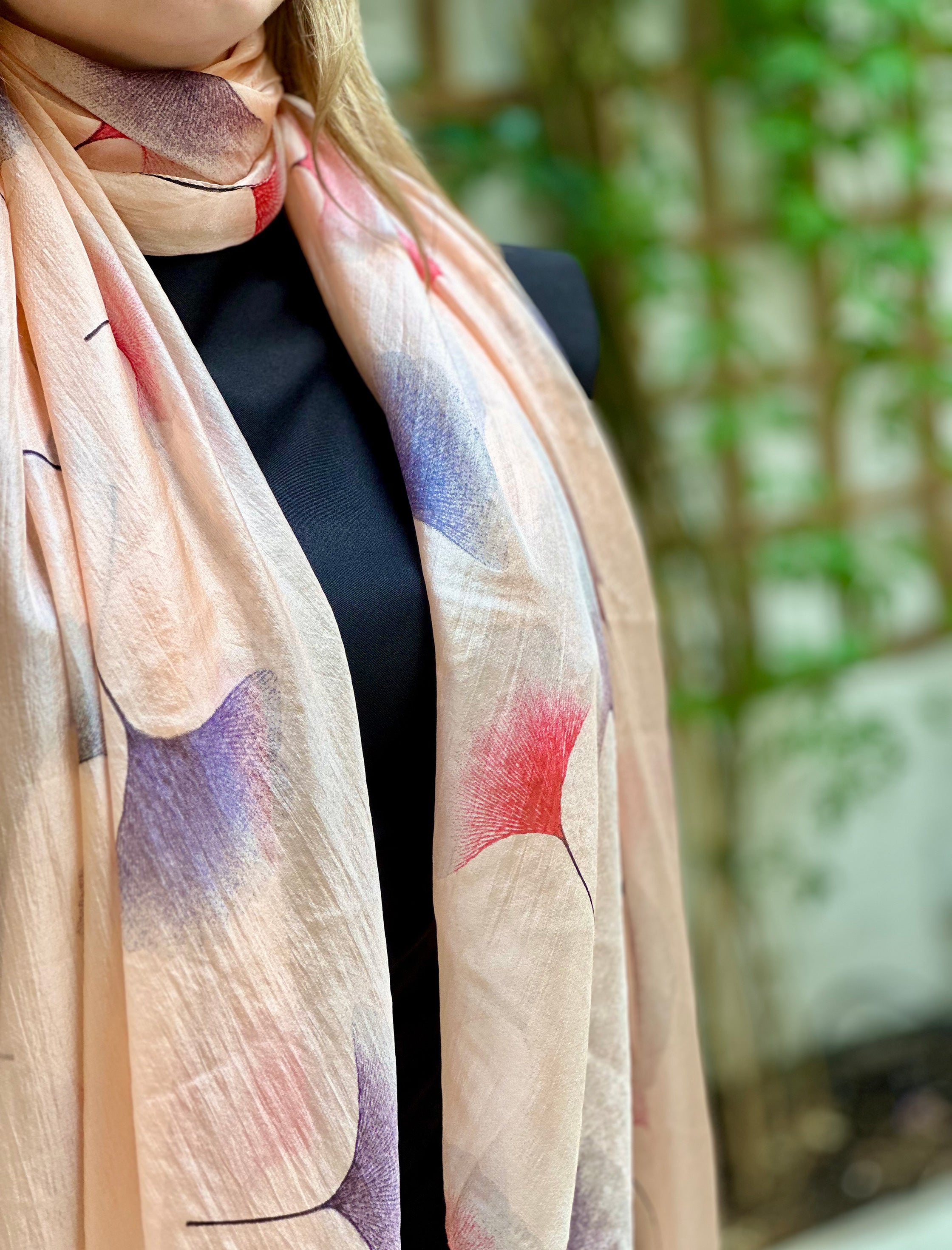 LOTTO FLOWER SILK SCARF