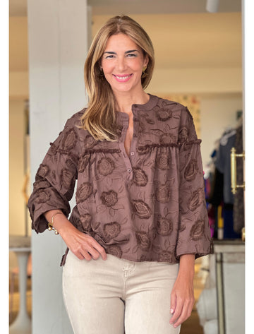 Camisa artesana increíble chocolate