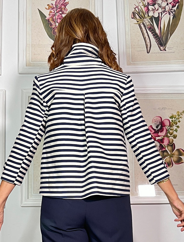 Chaqueta superbonita rayas marino