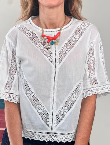 Camisa de encajes Preciosa