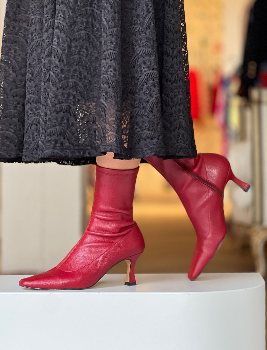 Botín Poppy Marsala