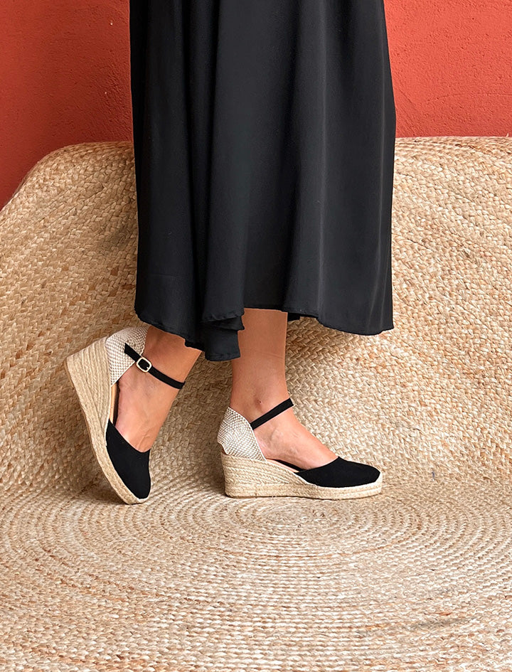 ALPARGATAS CAROLINA NEGRO 5 cuerdas