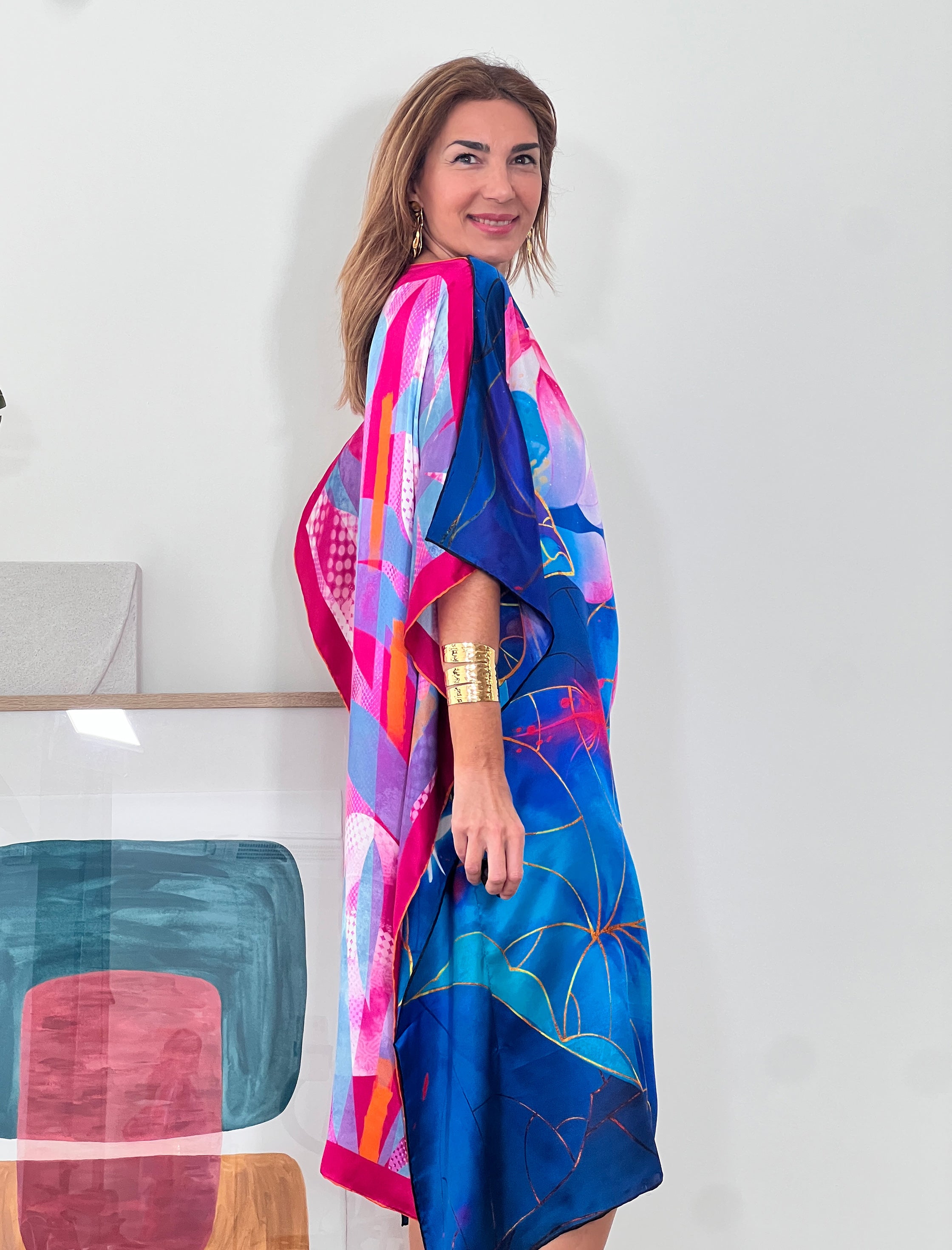 Vestido de seda Nenufar