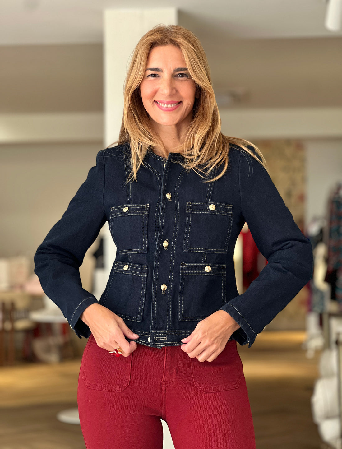 Chaqueta denim muy chic