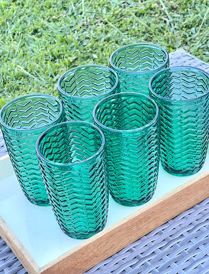 VASOS ESMERALDA (SET 6)
