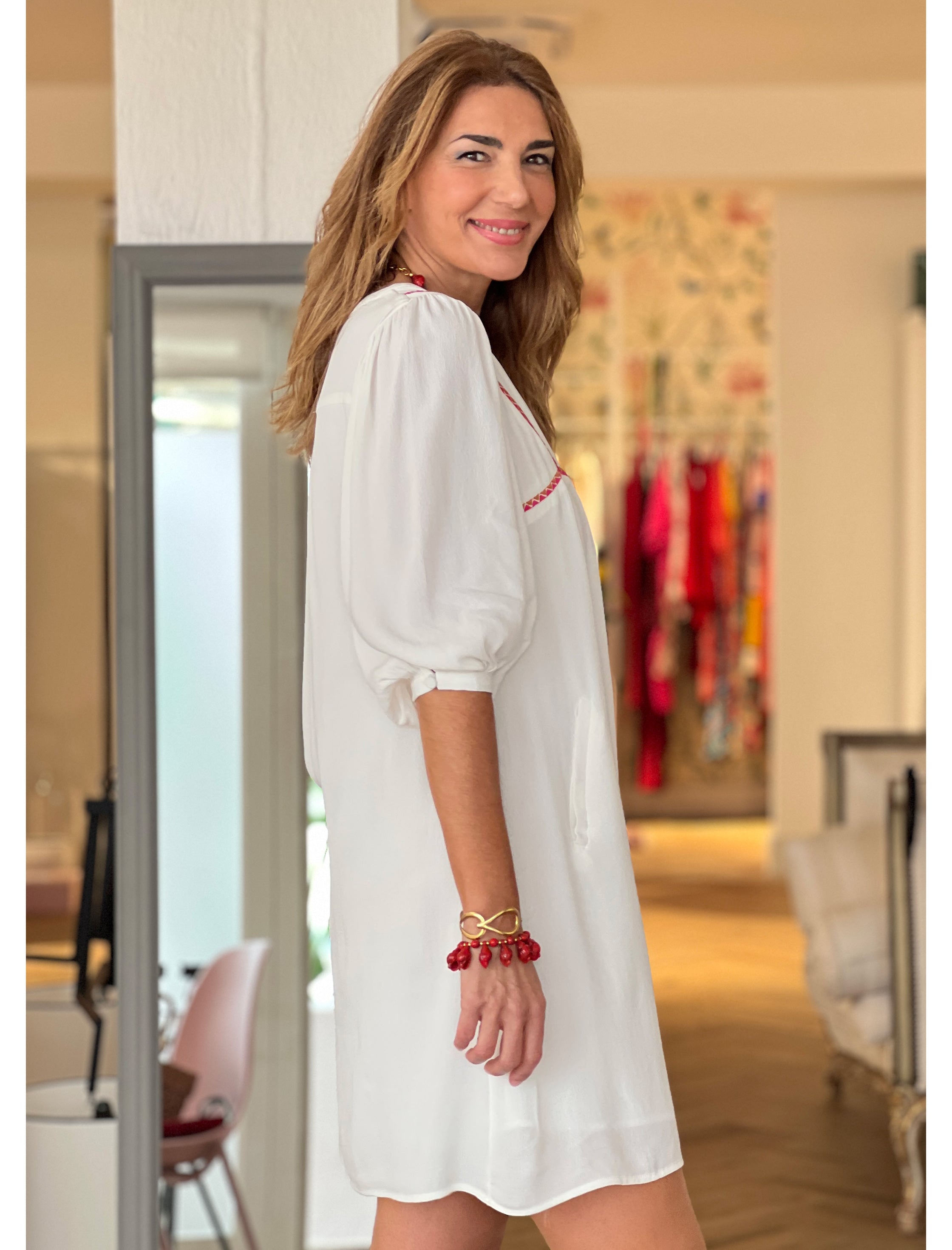 Pulsera caracolas chic coral | Nuria Cobo