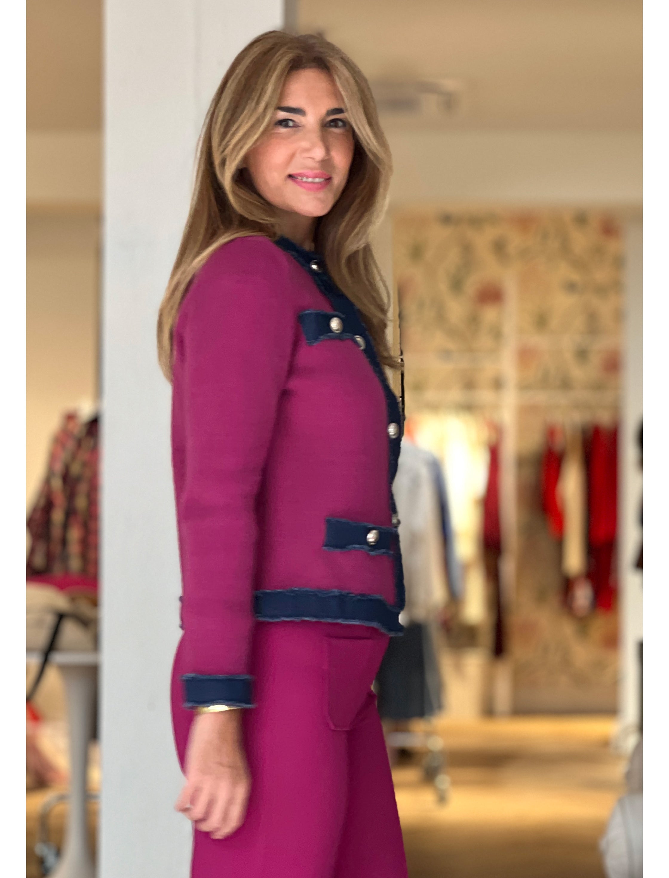 Chaqueta denim fresa