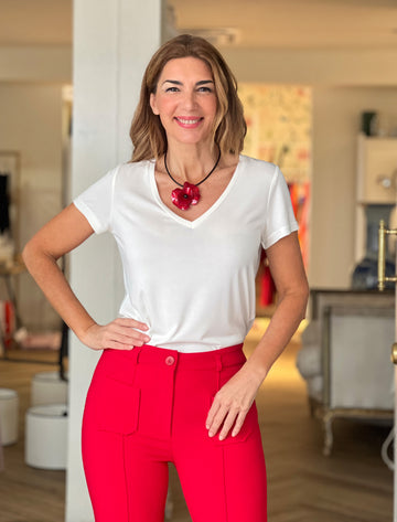 Camiseta fondo chic beige