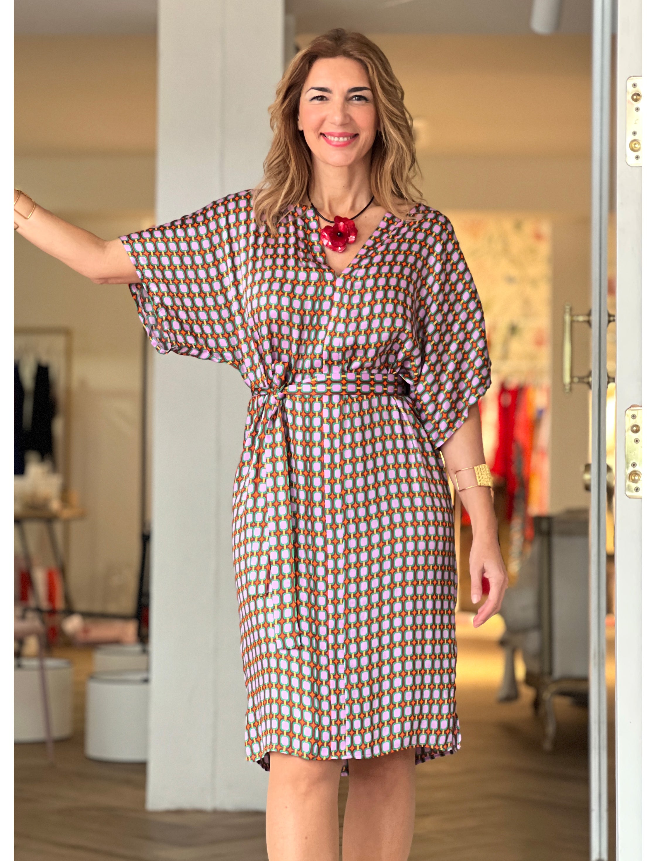 Vestido Kaftán de viscosa fabuloso