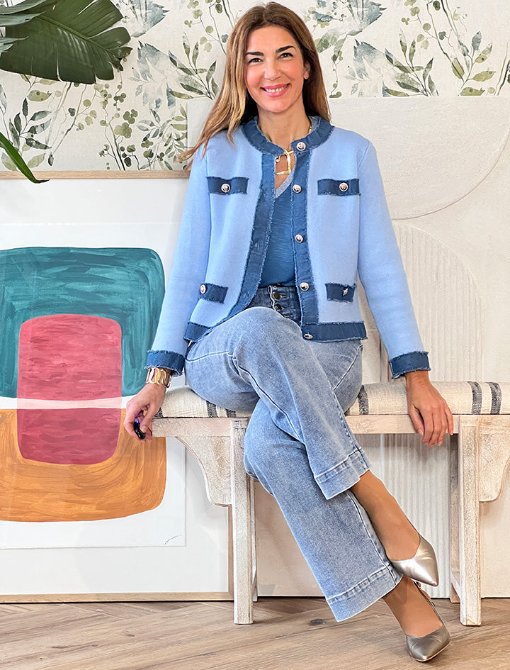 Chaqueta denim blue