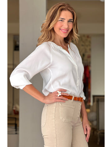 Camisa fluida Nuria blanca