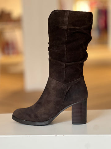 Bota chic Elle marrón chocolate
