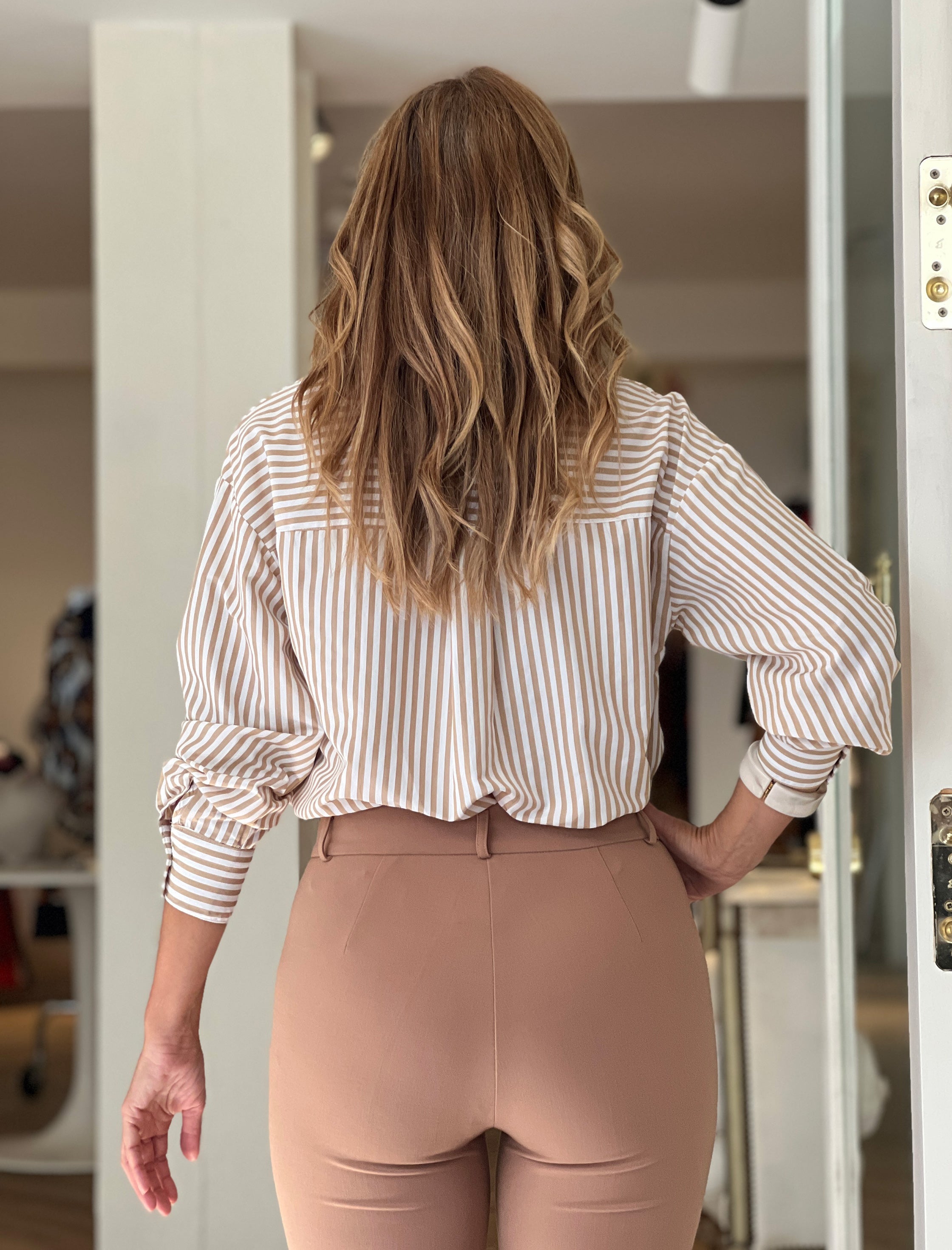 Camisa rayas cuello ideal