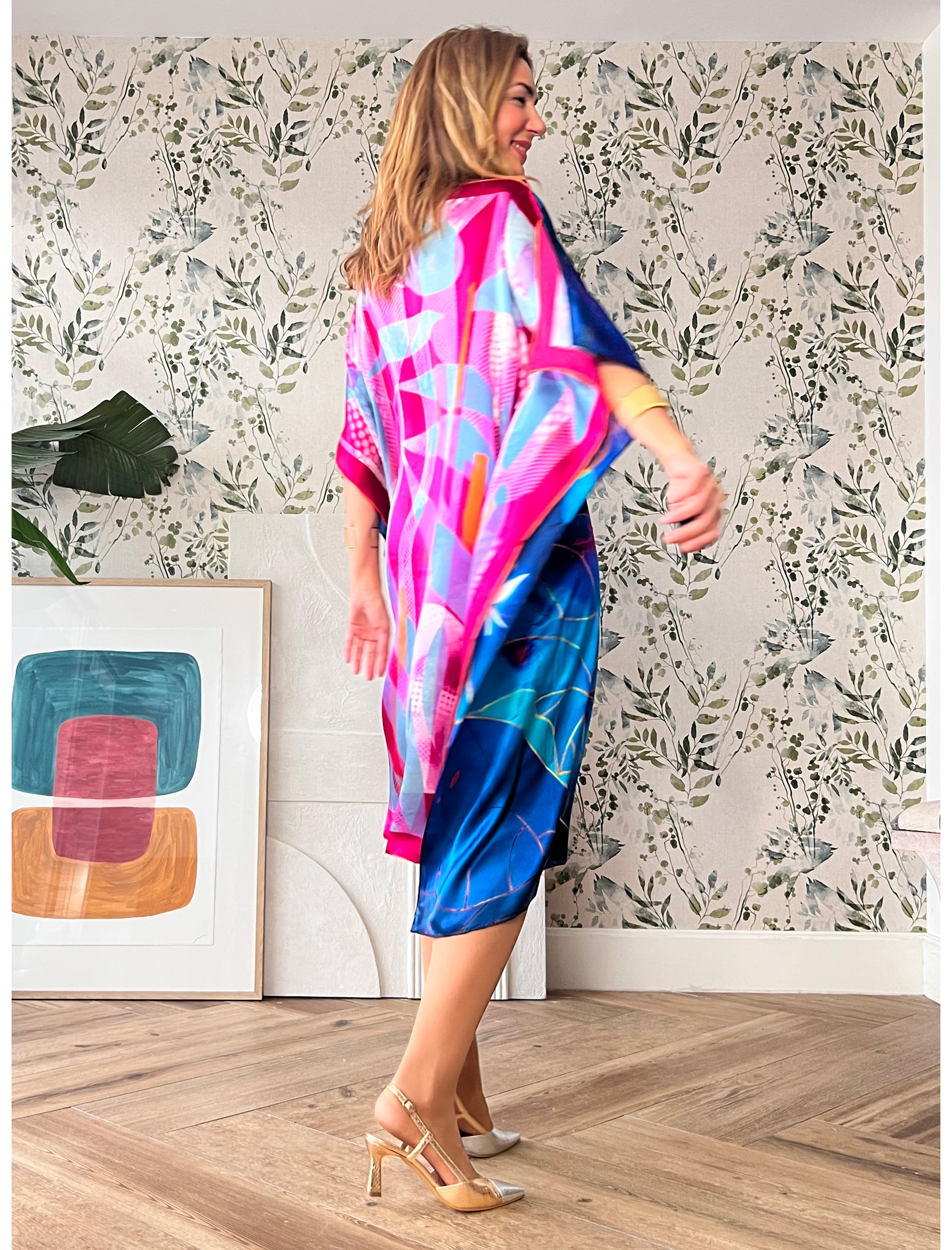 Vestido de seda Nenufar