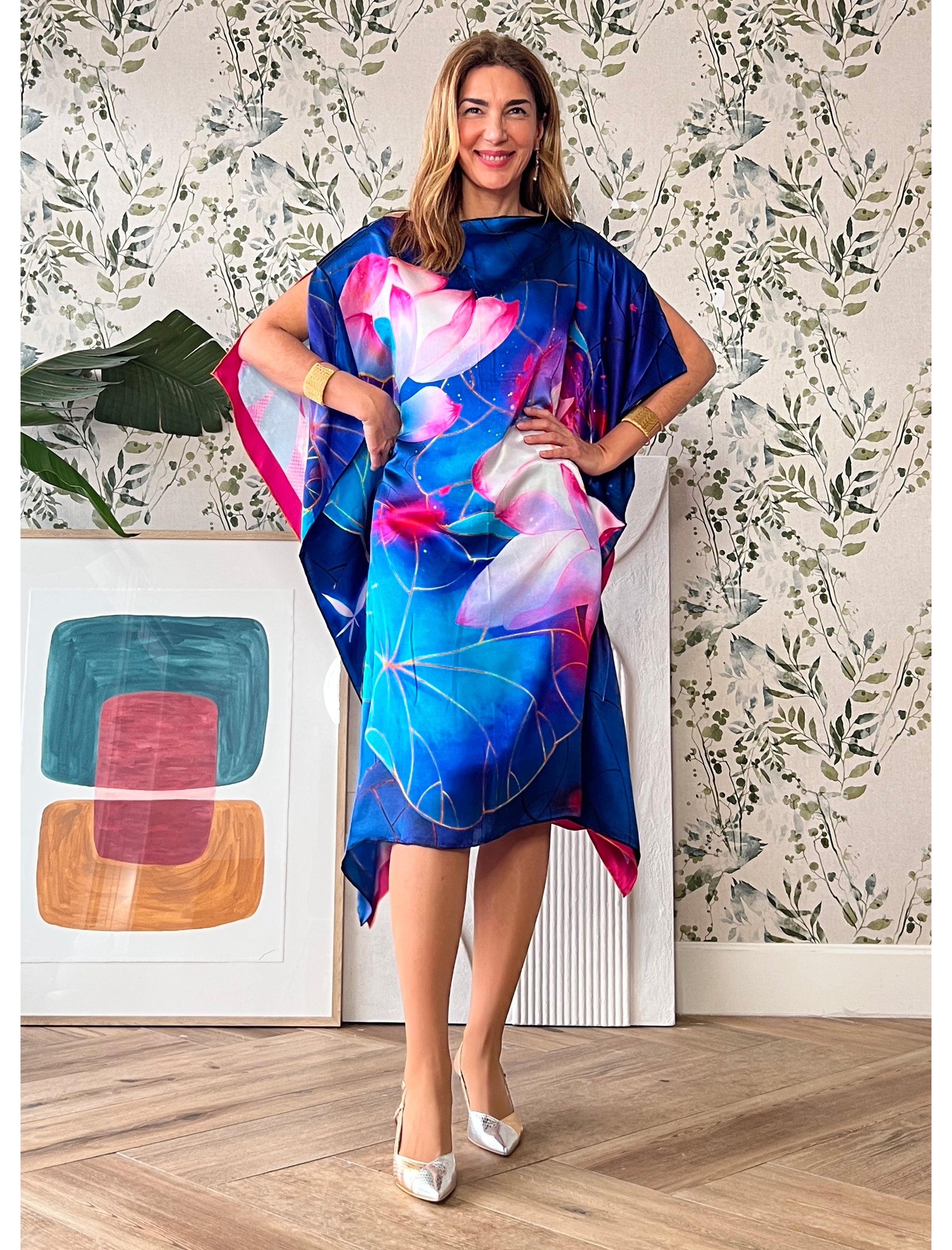 Vestido de seda Nenufar