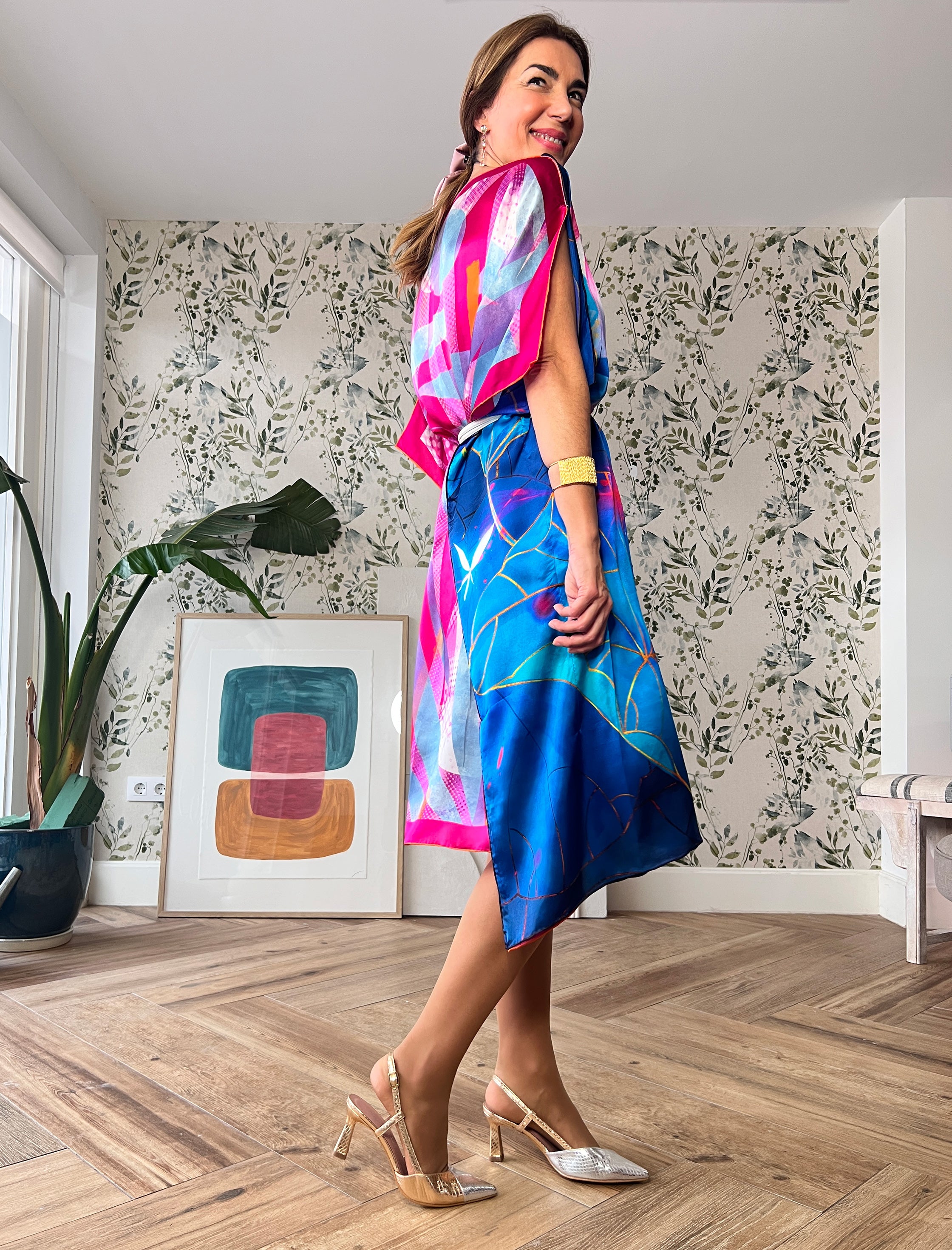 Vestido de seda Nenufar