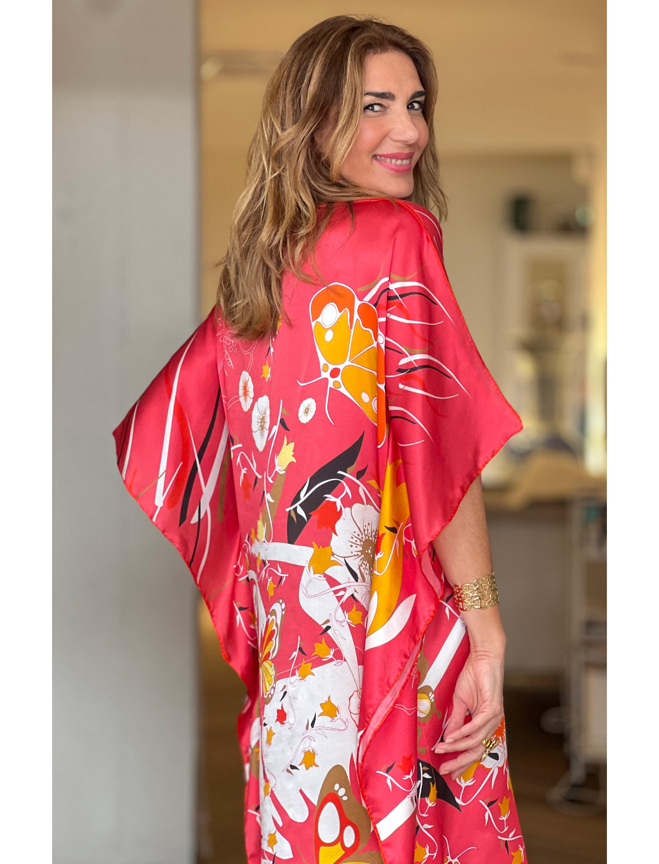 Vestido de seda maravilloso