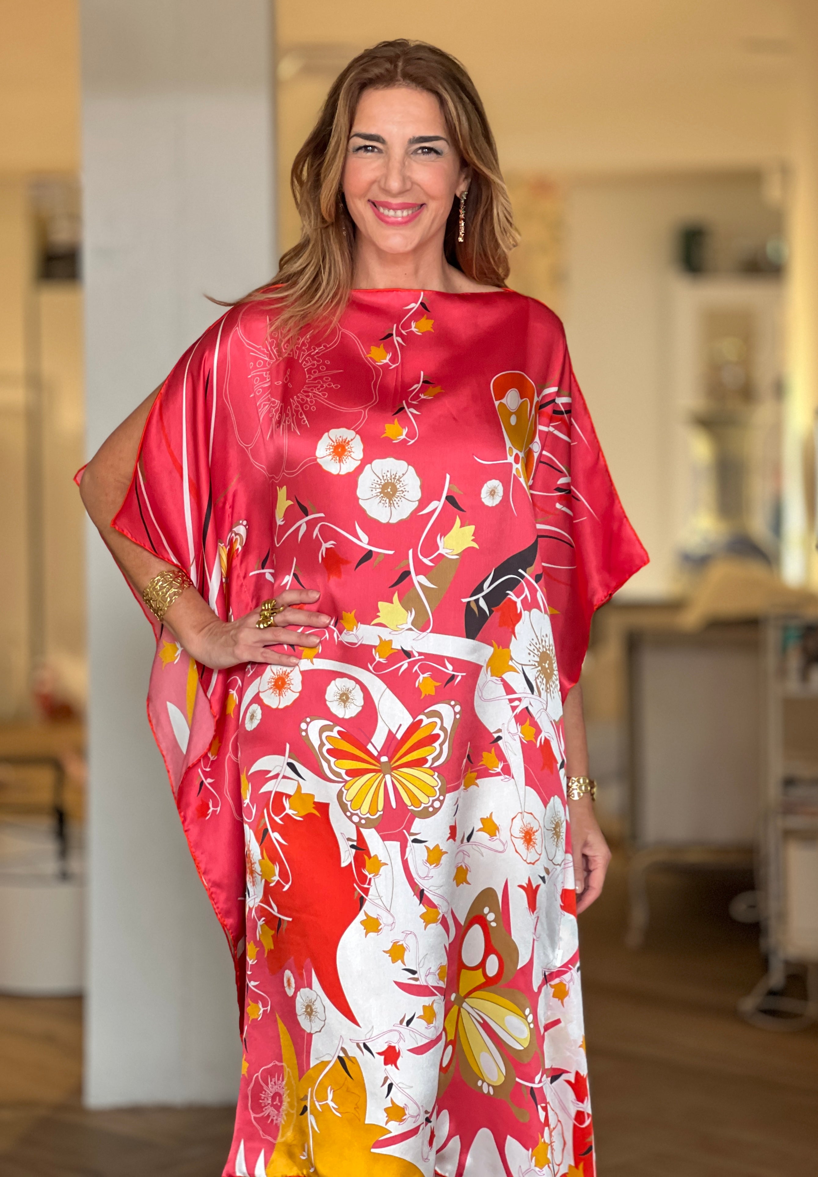 Vestido de seda maravilloso