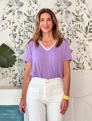 Camiseta muy soft lila