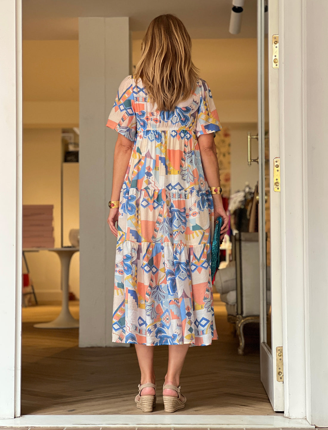 Vestido largo estampado Ivy