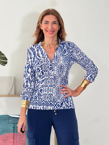 Camisa elástica Ikat