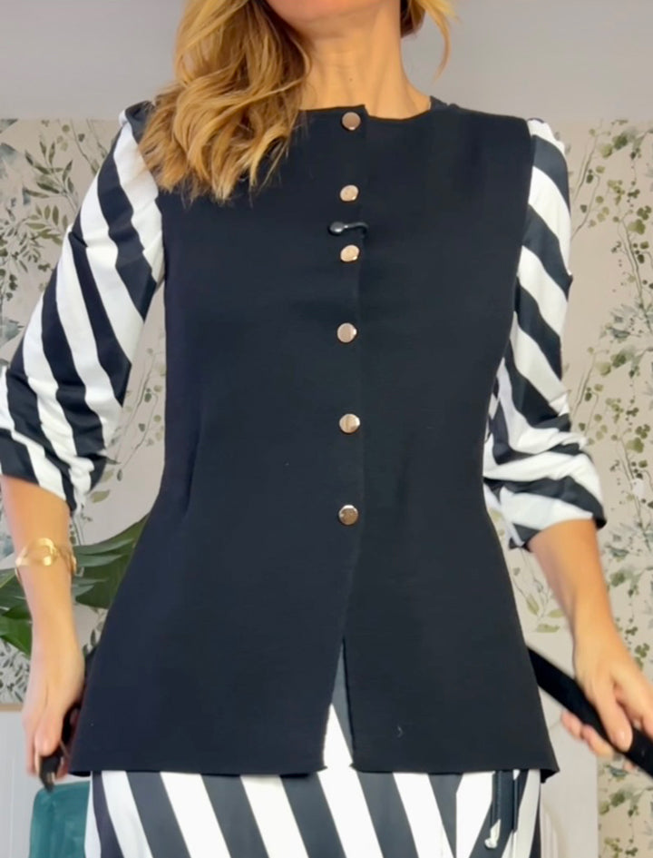 chaleco bonito negro