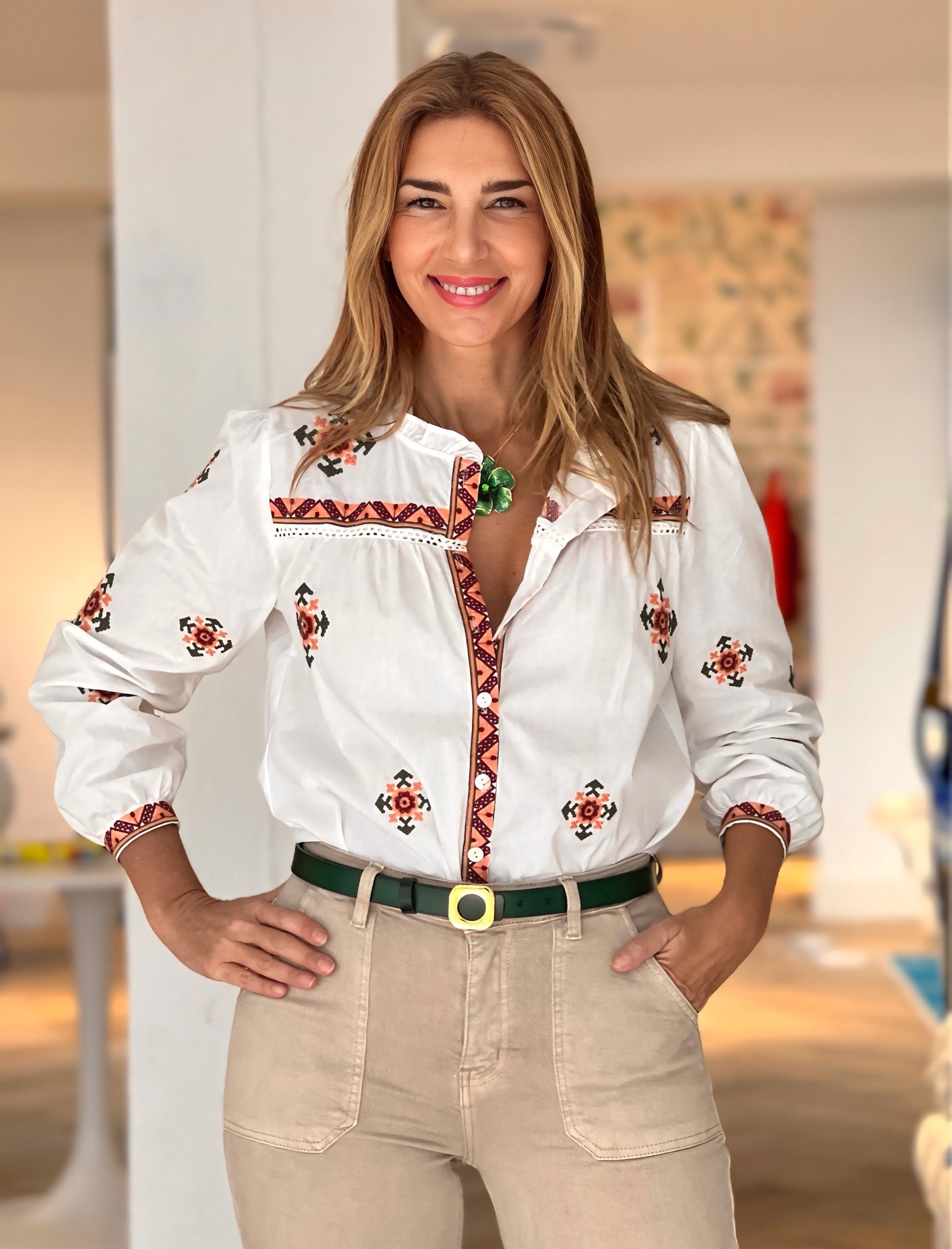 Camisa artesanal Clhoe