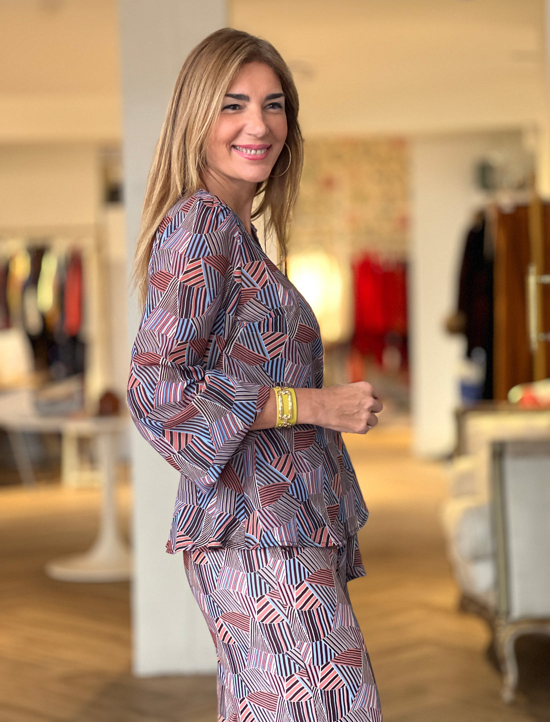 Camisa cruzada fluida chic