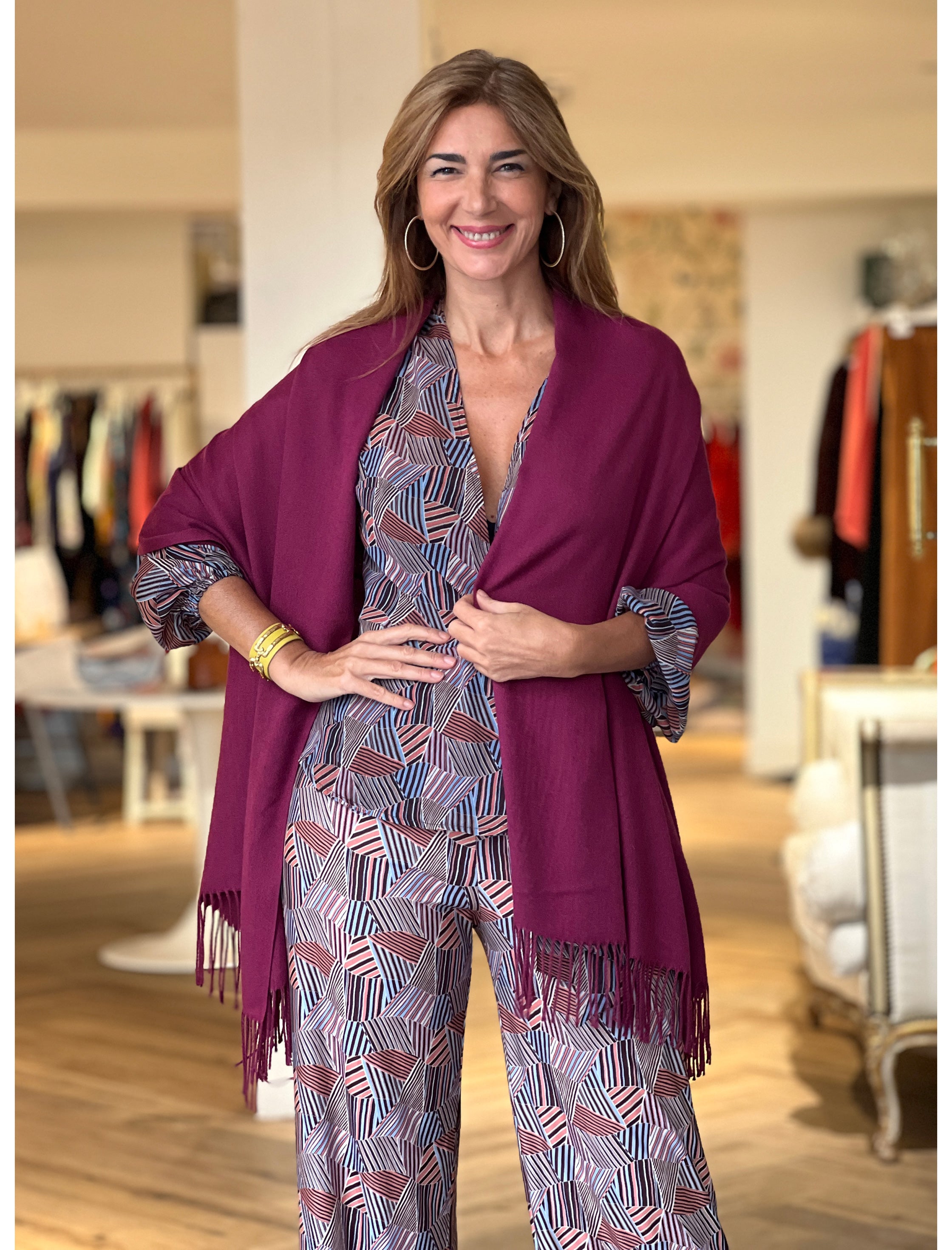 Foulard Cashemir vino