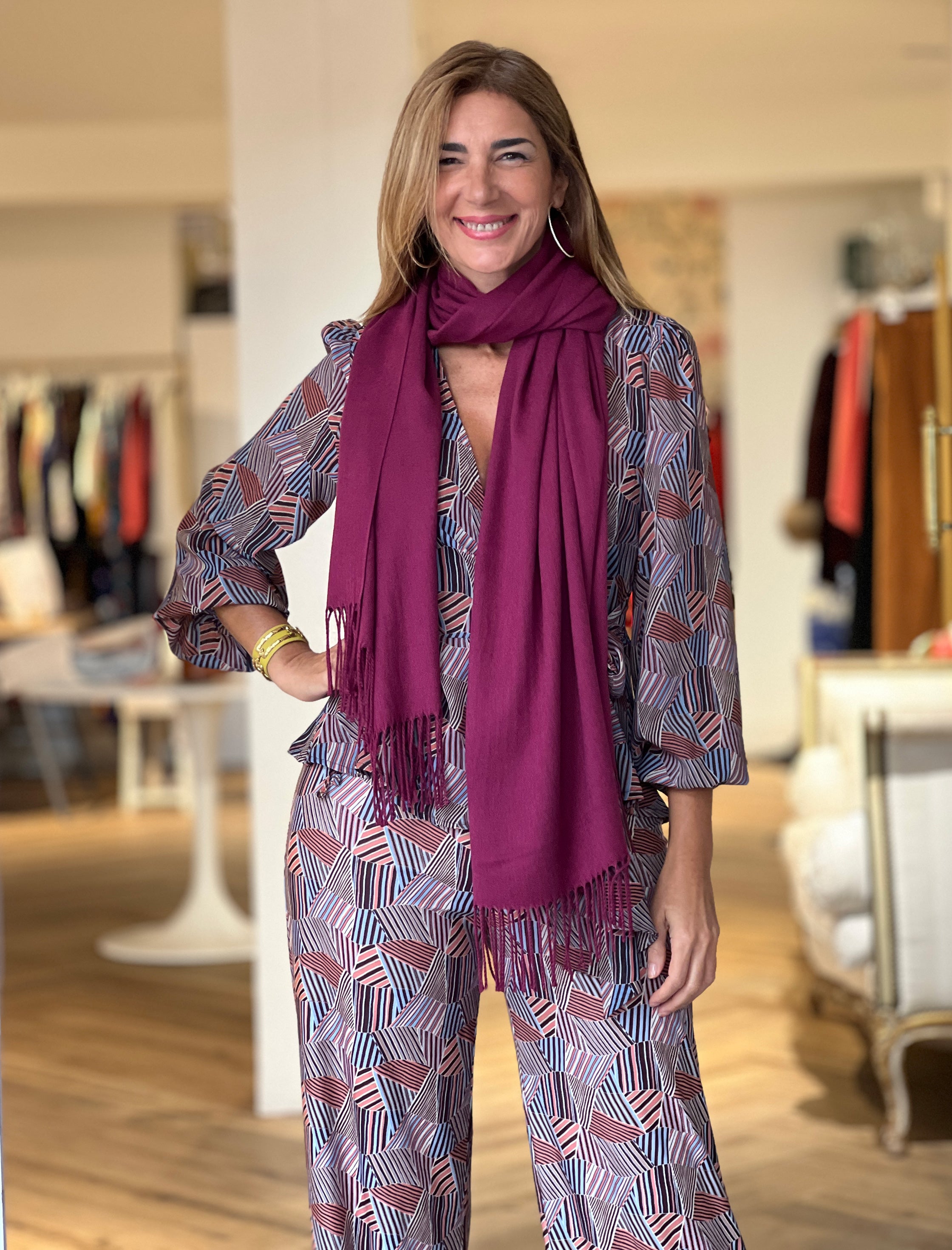 Foulard Cashemir vino