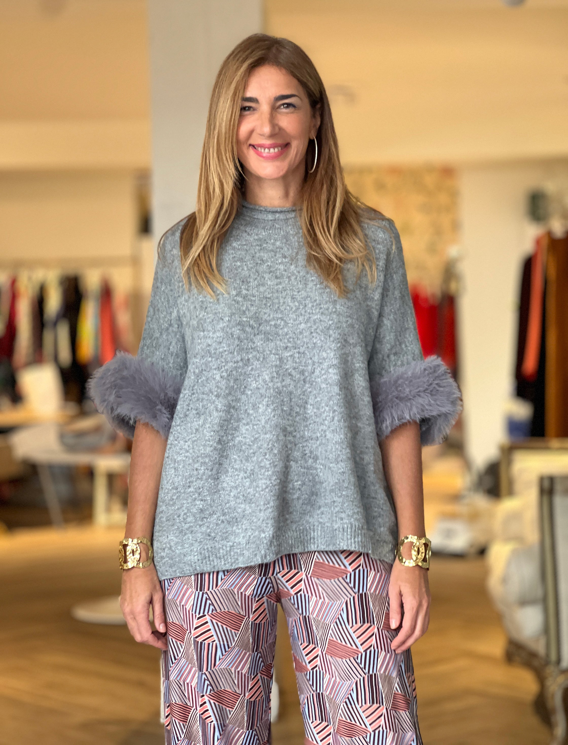 Jersey glamour Gris