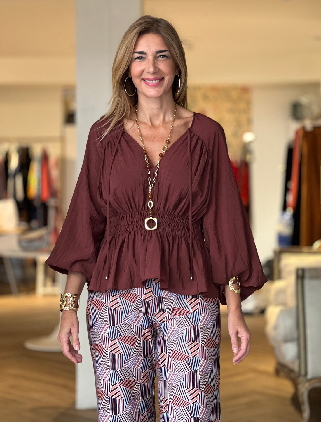 Blusa berengena ideal
