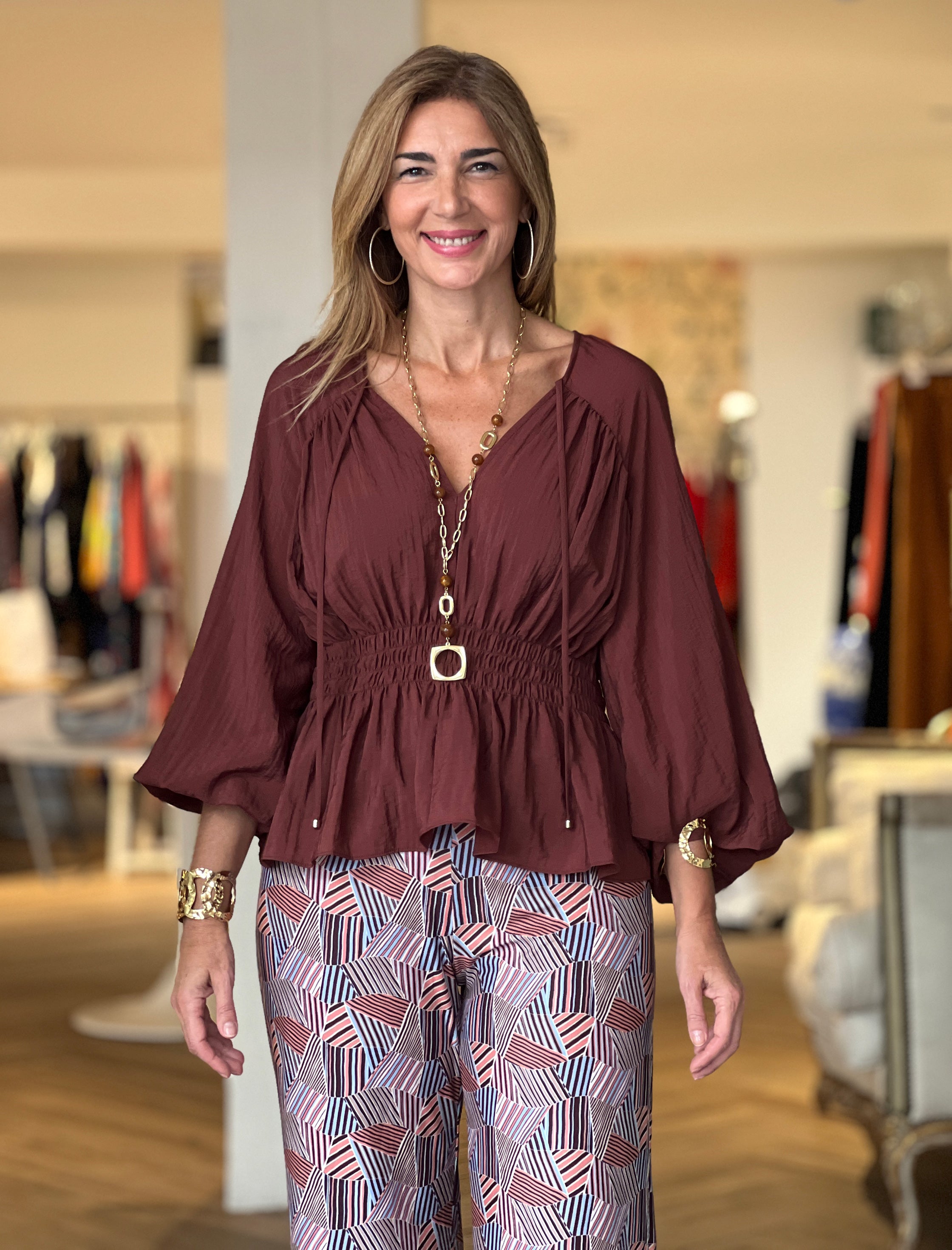 Blusa berengena ideal