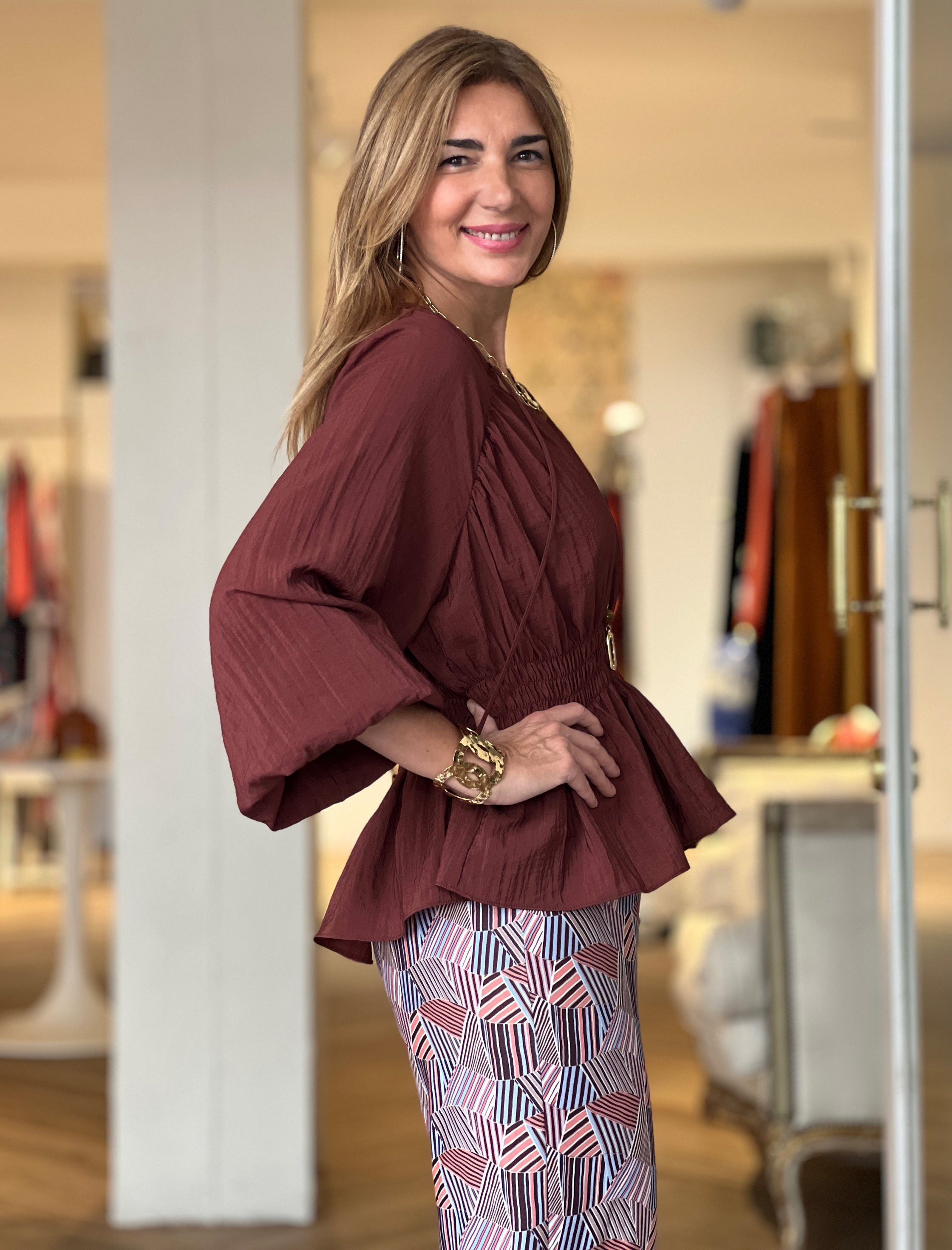 Blusa berengena ideal