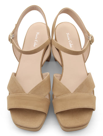 Sandalia Muy Suave Camel